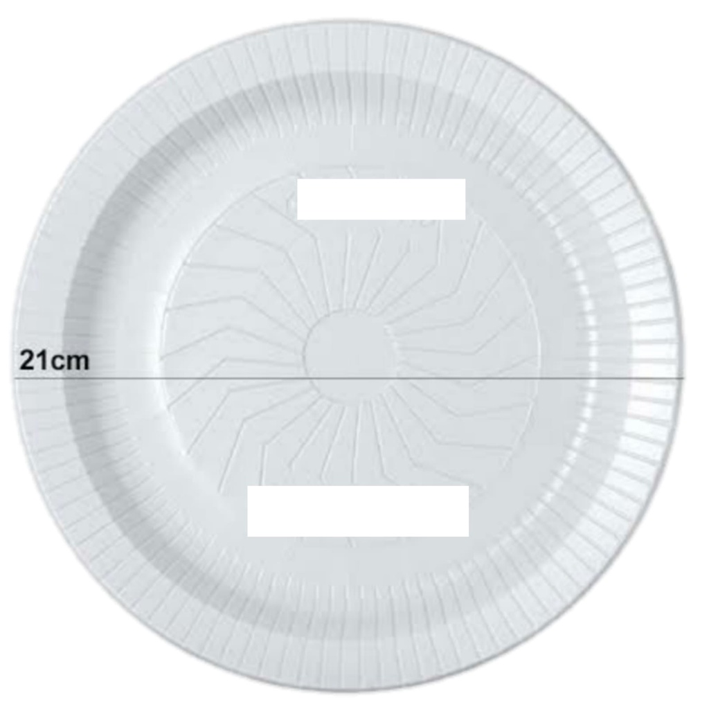 50 PRATOS DESCARTAVÉL PARA CHURRASCO OU REFEIÇÃO 21CM em Oferta na Shopee