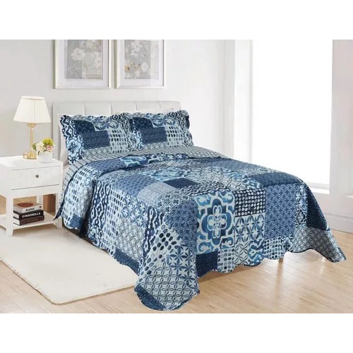 COBRE LEITO  COLCHA CASAL BOX DUPLA FACE em Oferta na Shopee