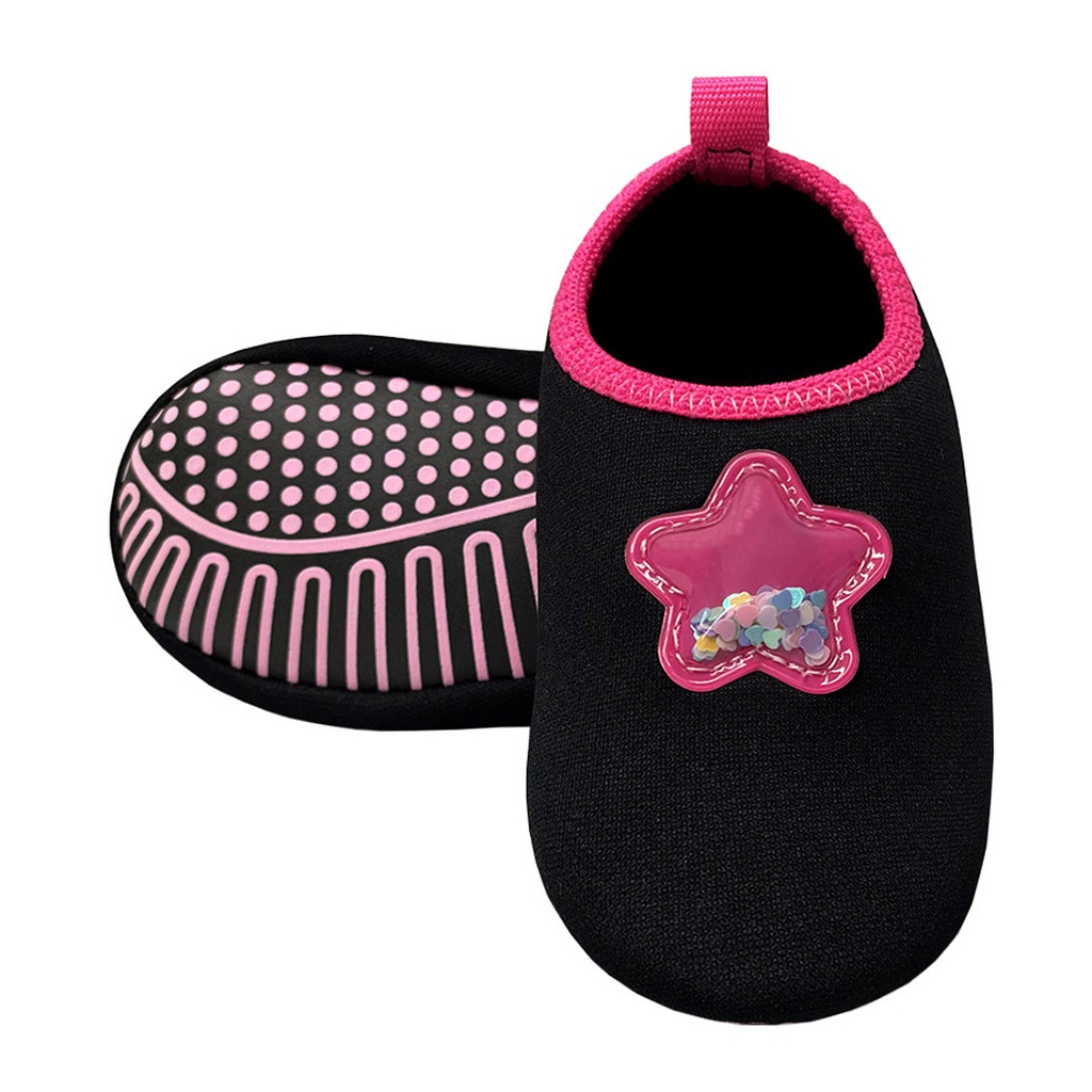 Sapatilha Infantil Antiderrapante Estrela Menina Conforto Macia Meia Calce Fácil Magicc Kids S109