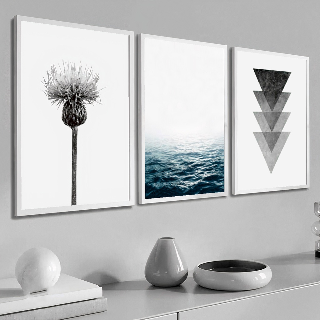 Quadro Decorativo Sala De Estar Quarto Moderno Grande Moldura