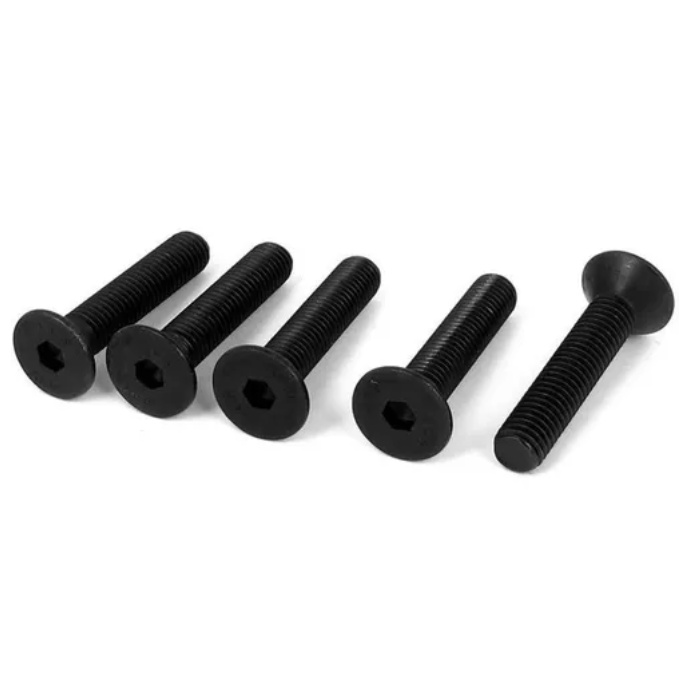 Parafuso Cabeça Chata Phillips M3 X 25mm Oxidado Preto