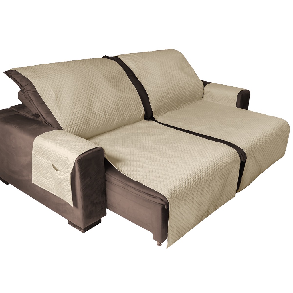 Protetor Capa De Sofá Impermeável 2,40m x 2,40m Matelado Para Sofá Retrátil Black Friday em Oferta na Shopee