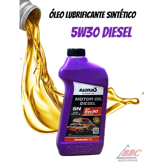 Óleo Para Motor Sintetico Super 5w30 Radnaq Diesel