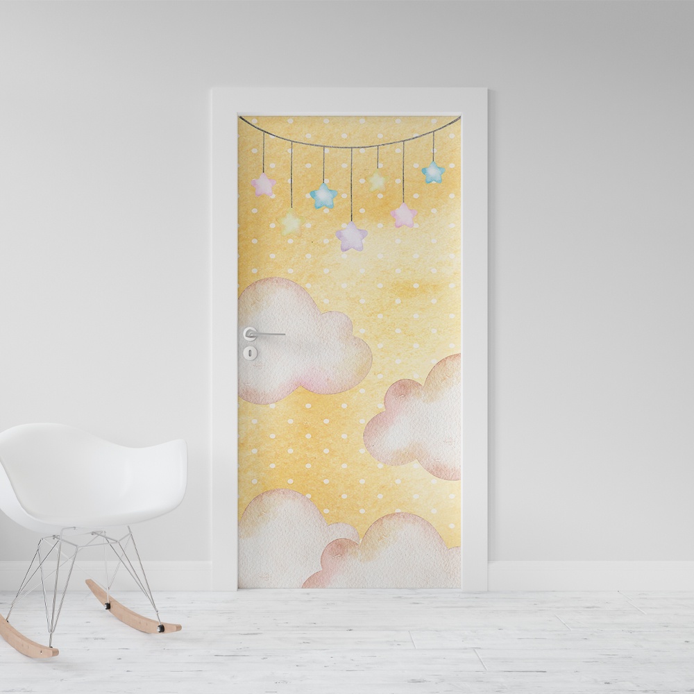 Adesivo Decorativo De Porta Arco Iris 5