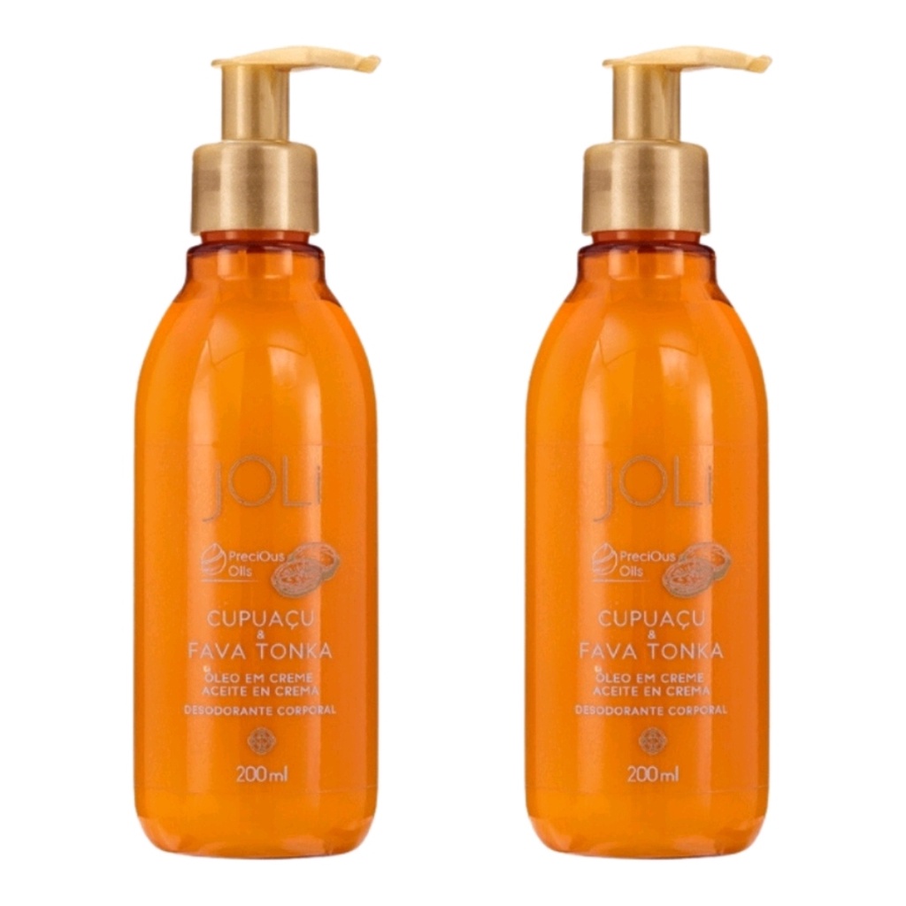 Kit 2 Óleo em Creme Joli Cupuaçu e Fava Tonka 200ml