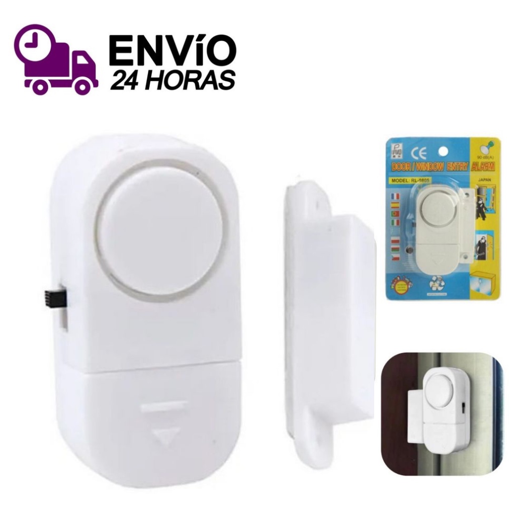 Alarme Contra Invasão Residencial Sonoro Porta Janela Detector de Presença Sem Fio Segurança