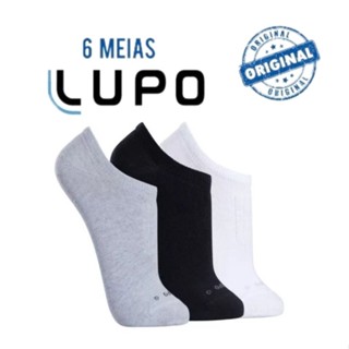 Kit Com 6 Pares Meias Lupo Soquete Sapatilha
