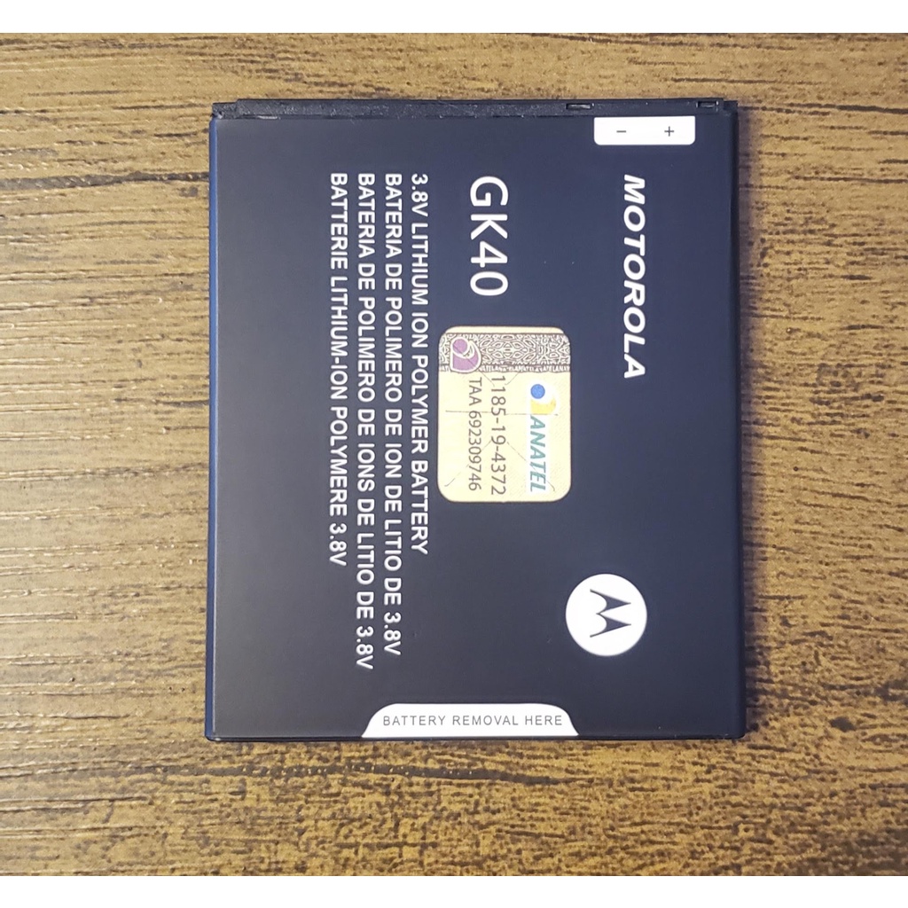 Bateria Moto G5 GK40 G4 Play Moto E4 Lenovo K5 XT1600 Original