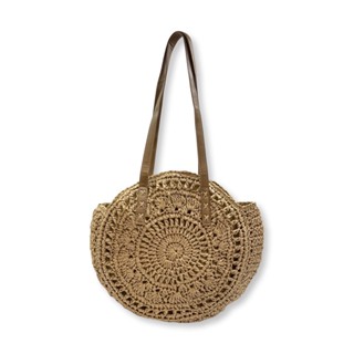 Bolsa Feminina de Praia em Palha