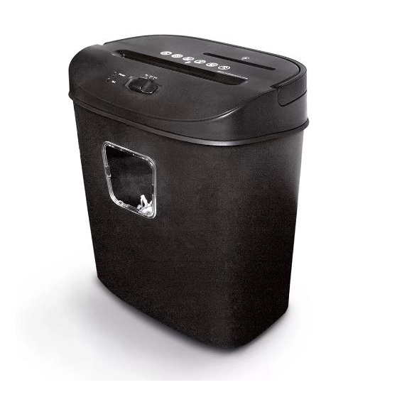 Fragmentadora Trituradora de Papel Cartão Cd Dvd com Cesto Escritório Papelaria App Tech