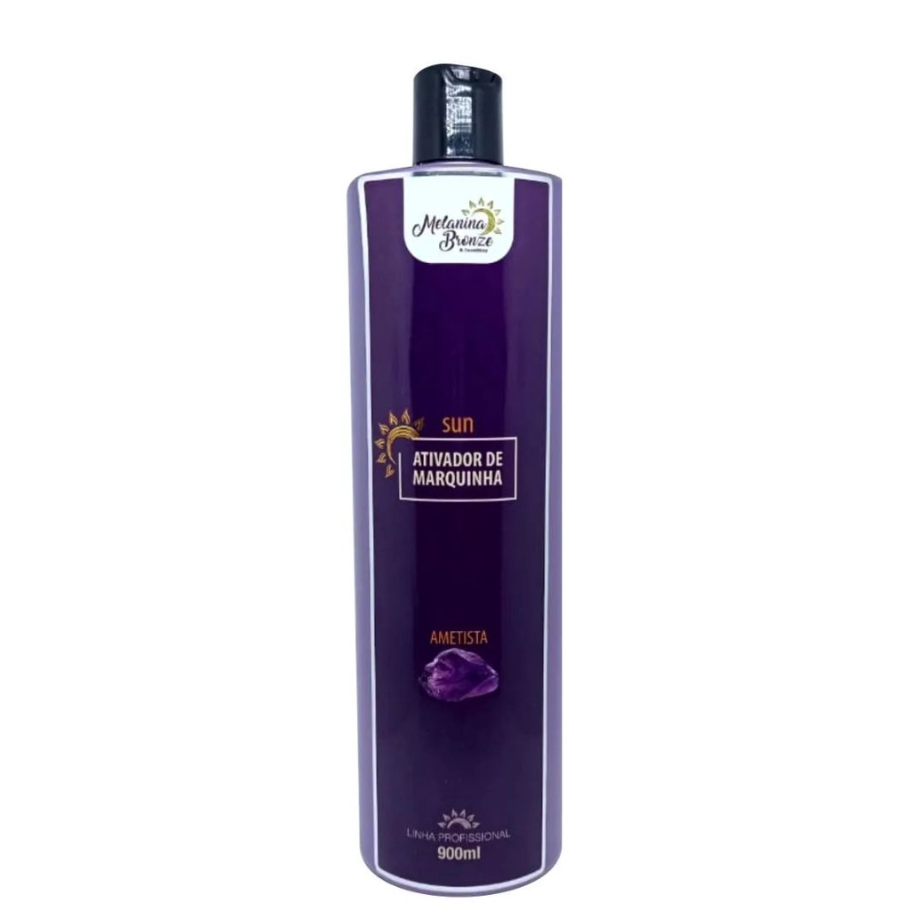 Ativador De Marquinhas Ametista 900ml Bronzeamento Melanina Bronze