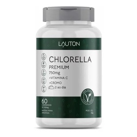 Chlorella 1000 mg C/ vitamina C e Cromo 60 Comprimidos Lauton Nutrition Clorela