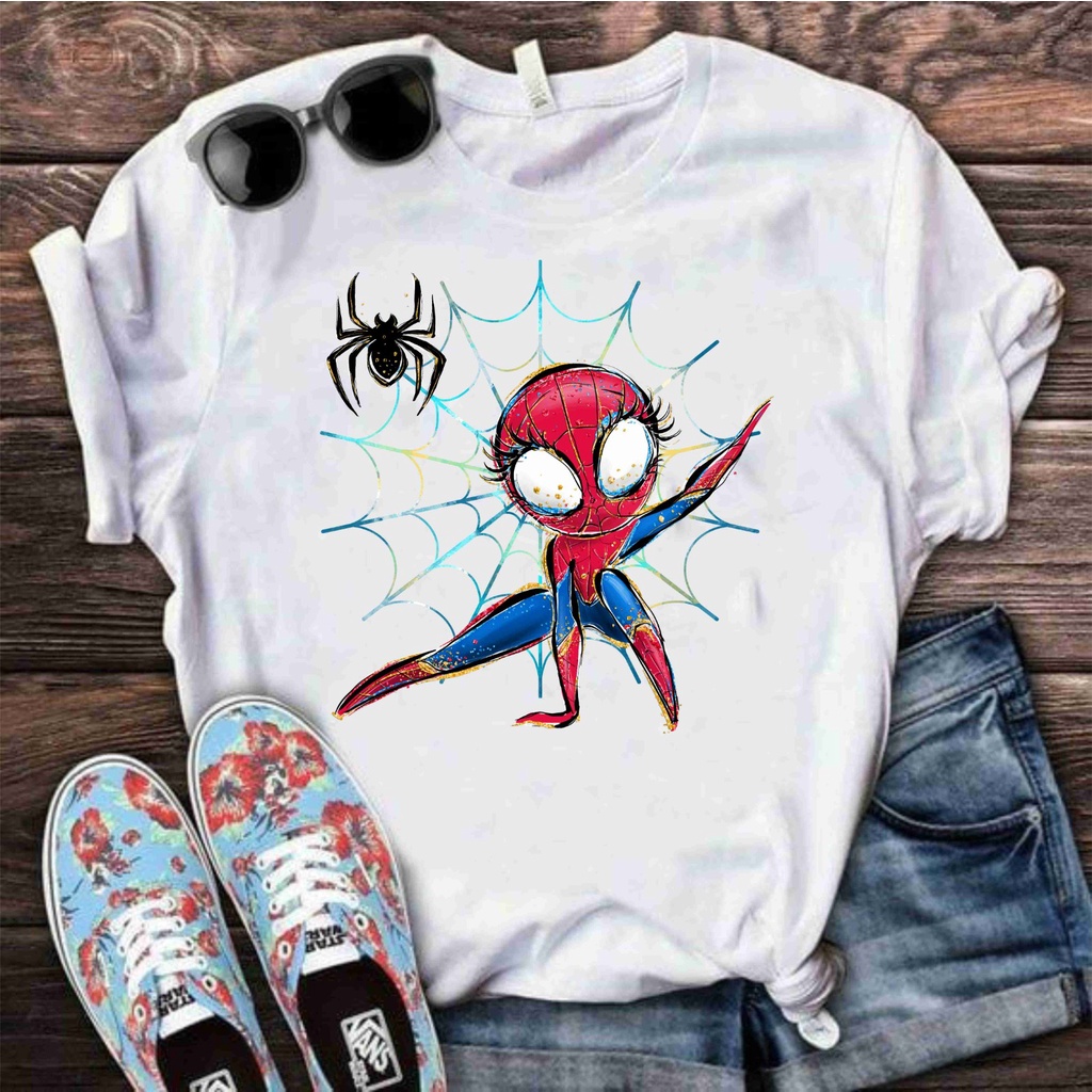 Camiseta Feminina T-shirt Homem-Aranha em Oferta na Shopee