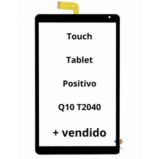 tela touch vidro tablet positivo Q10 t2040