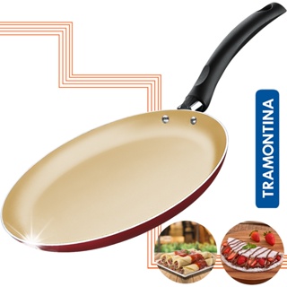 Panquequeira Tramontina Turim Antiaderente 22 Cm Tapioqueira em Oferta na Shopee