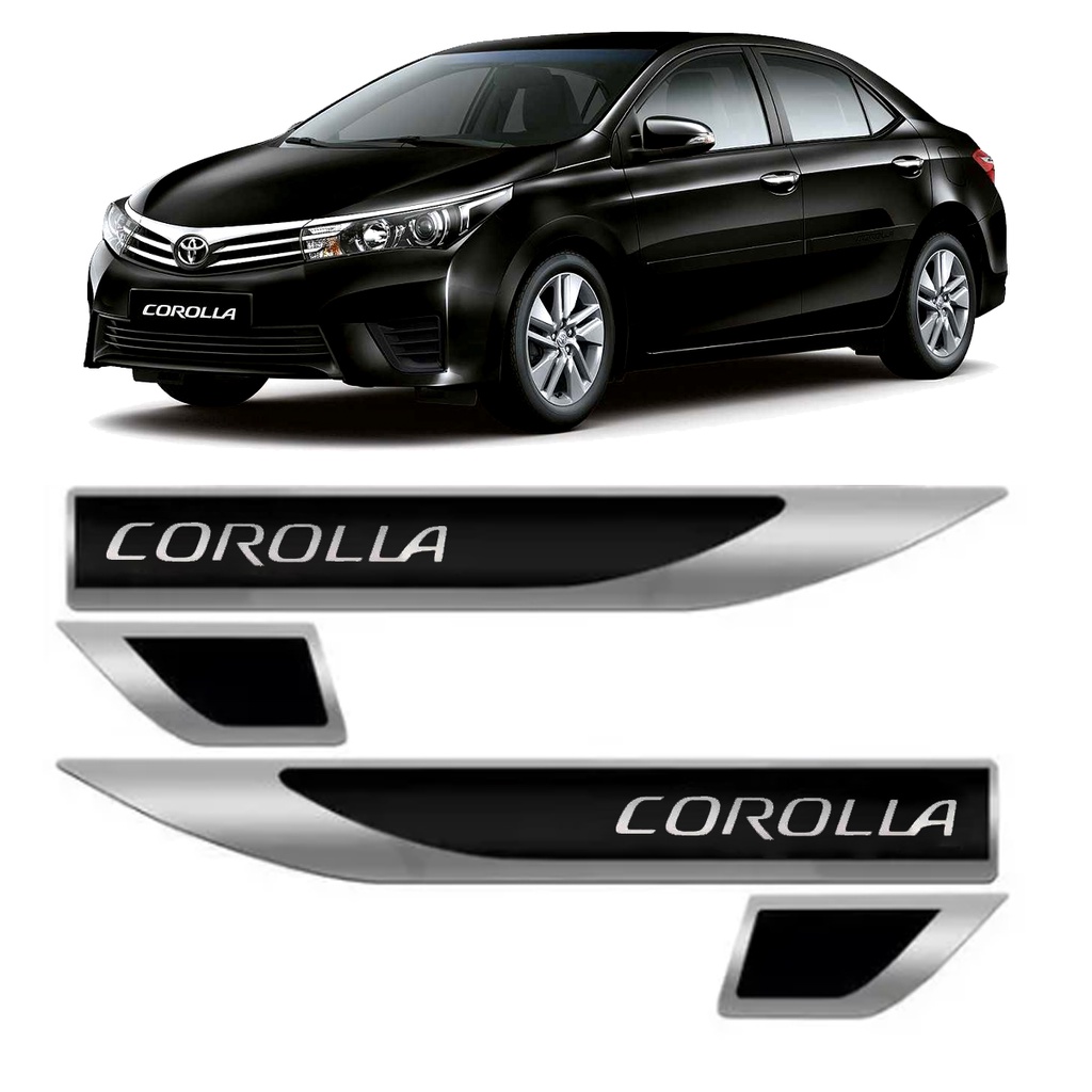 Par Emblema Lateral Paralama Porta Toyota Corolla 2008 2009 2010 2011 2012 2013 2014 2015 2016 2017 2018 2019 PROMOÇÃO IMPERDÍVEL