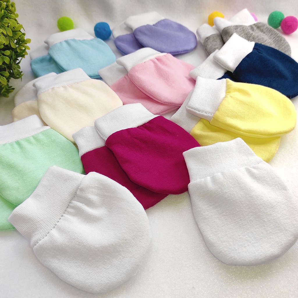 Kit 6 Pares Luvinhas para bebês 100% Algodão Fio 30 Premmium