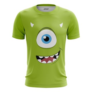 Camisa Camiseta Mike Wazowski Adulto/infantil Desenhos