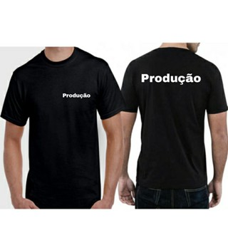 Camisa Produção Camiseta Masculina 100% algodão - Camisa Unissex