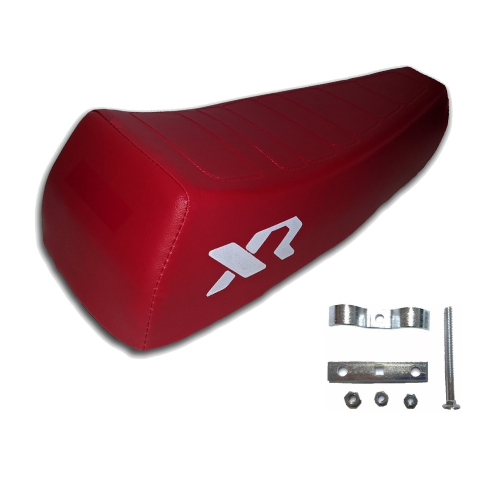 Kit Banco Selim De Mobilete Caloi Xr Bicicleta + Presilha de Fixaçao Bike Aro 24 26