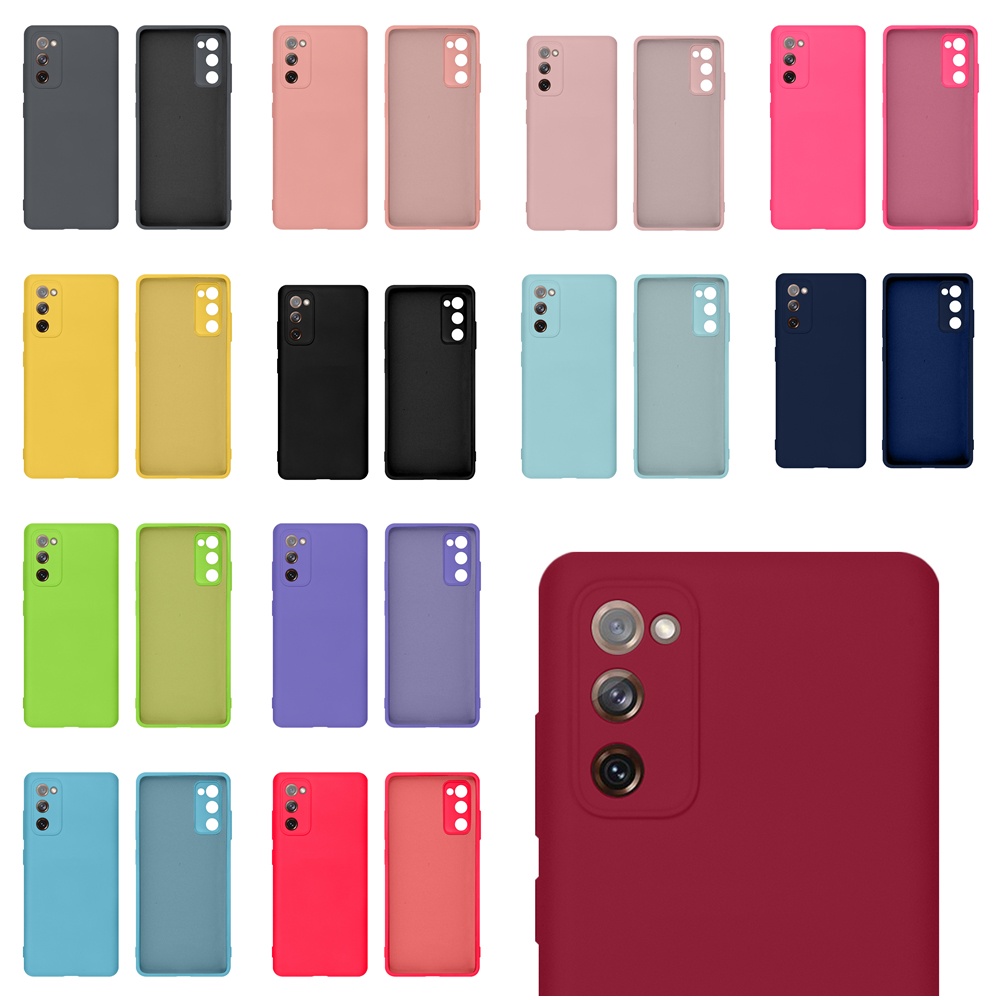 Capa Capinha Aveludada Galaxy S20 FE Silicone Proteção na Câmera Menor Preço