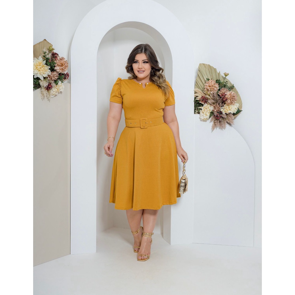 Vestido Cor de Mostarda na Black Friday 2025 | BuscaProdutos