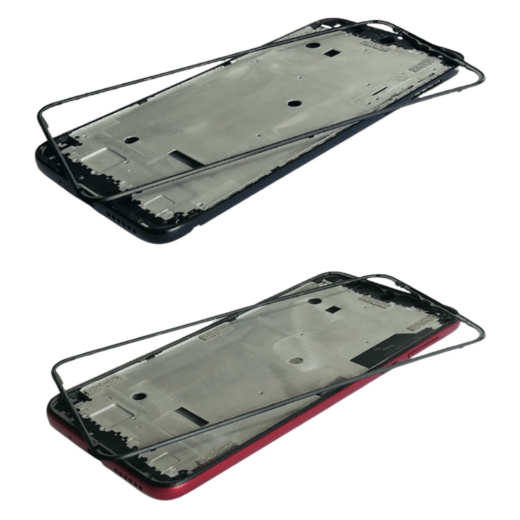 carcaça aro chassis compatível Moto G8 play Xt2015 S/ botões Cor preto