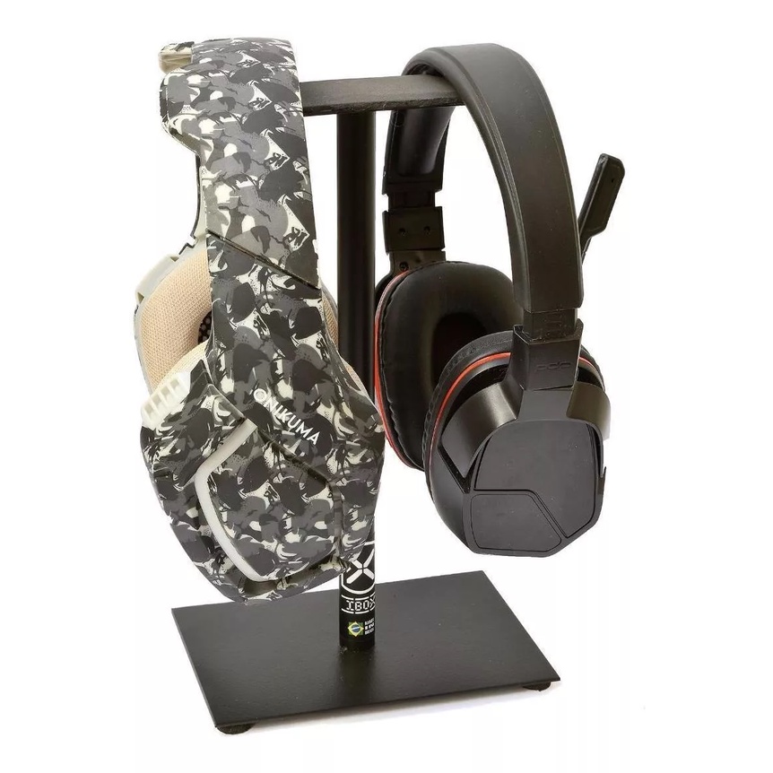 Suporte Fone De Ouvido Headset Duplo Para Mesa Reforçado ! PROMOÇÃO