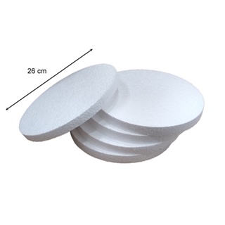 Disco De Isopor 26 Cm x 2 Cm Altura Pct C/5 Un Base EPS Bolo em Oferta na Shopee