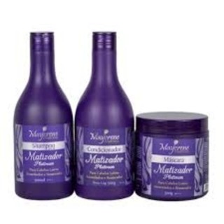 Kit Matizador Cabelos Platinados/ Iluminados/ Perolados 3x500