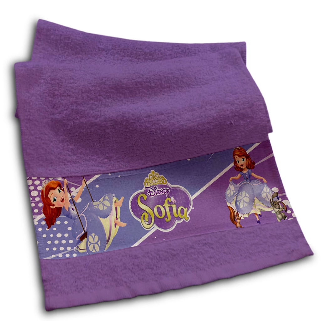 Kit com 3 toalhinhas de mão boca - Princesinha Sofia - Personalizadas com nome