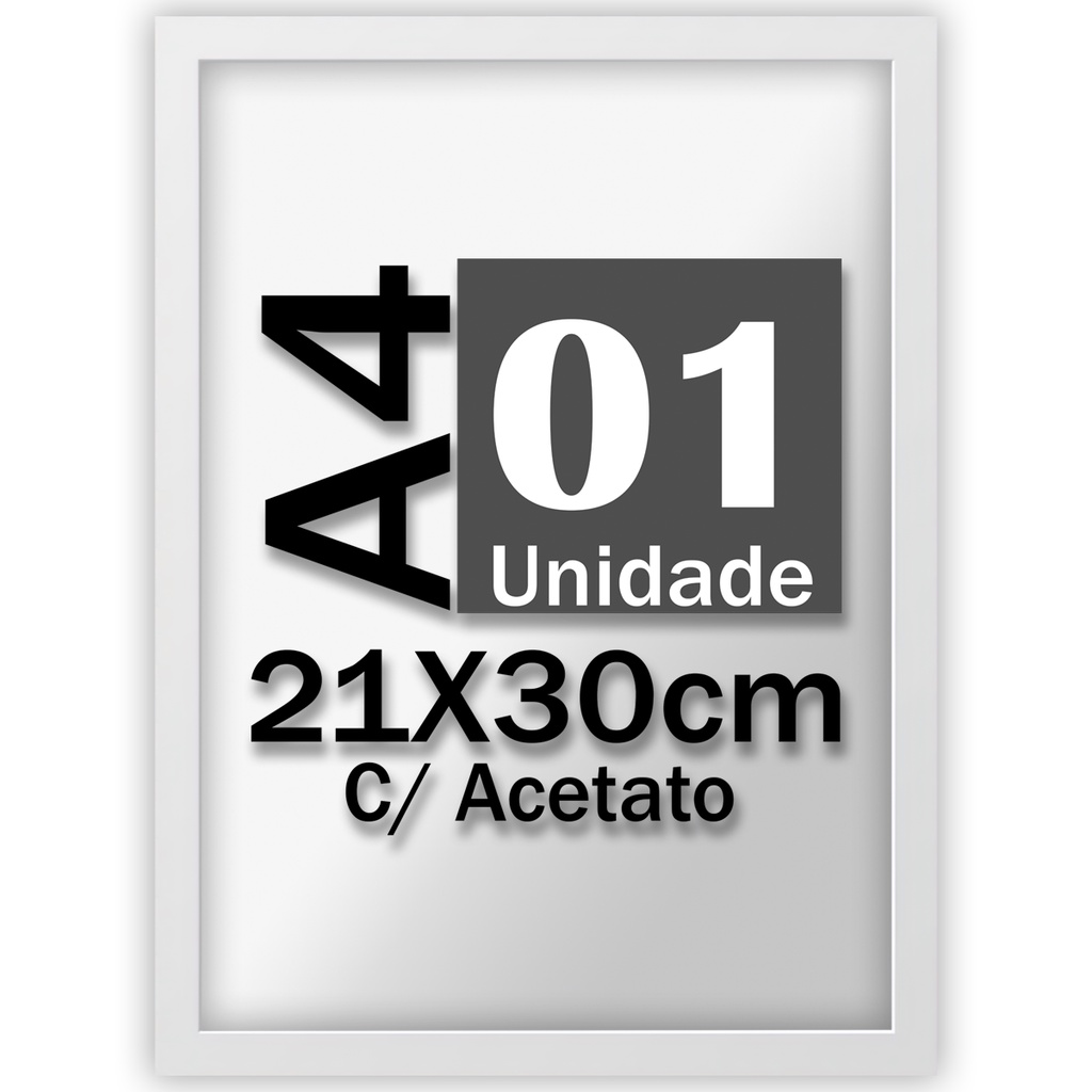 Moldura Quadro A4 Para Certificado Premium Com Acetato Pronta Entrega