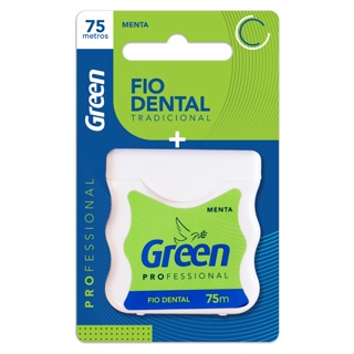 Fio Dental 75 metros Menta - Green em Oferta na Shopee