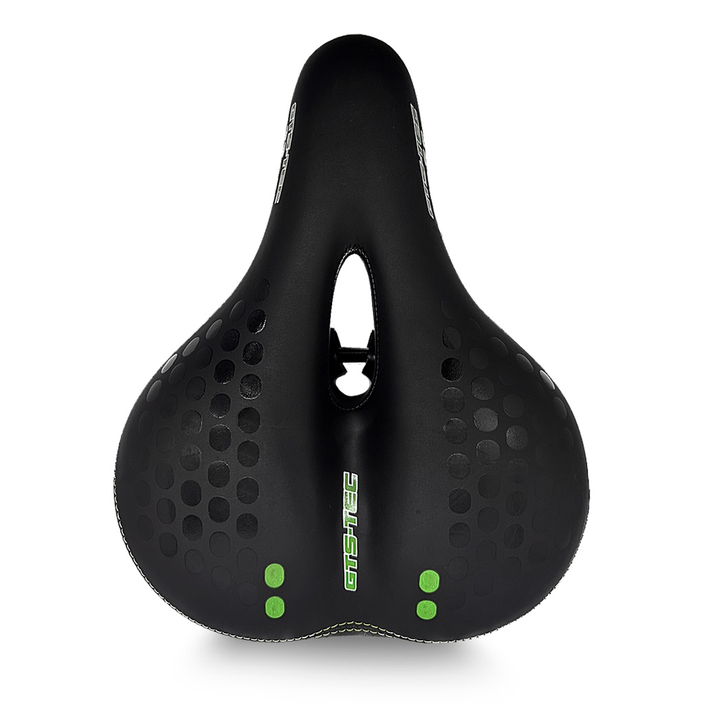 Banco Super Confortável em Gel Selim Largo Bicicleta com Sinalizador Led Mtb Speed