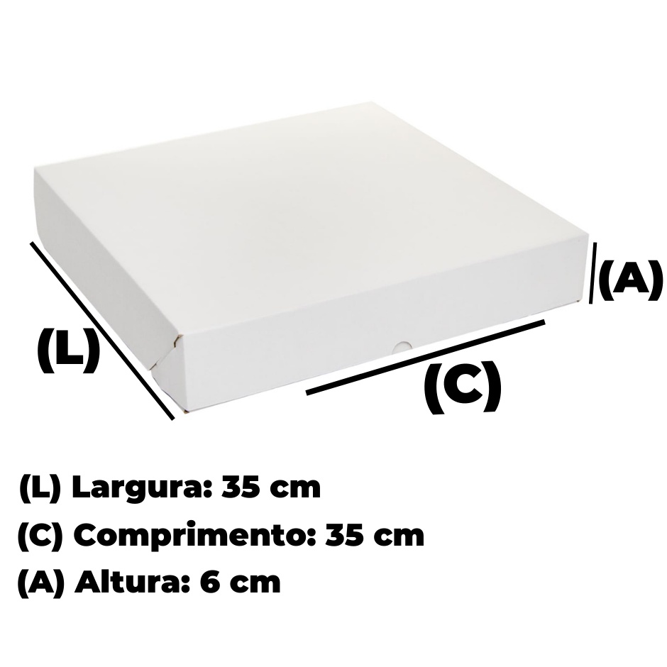 Caixa Para Doces/Salgados - 35x35x6 - 20 Unidades em Oferta na Shopee