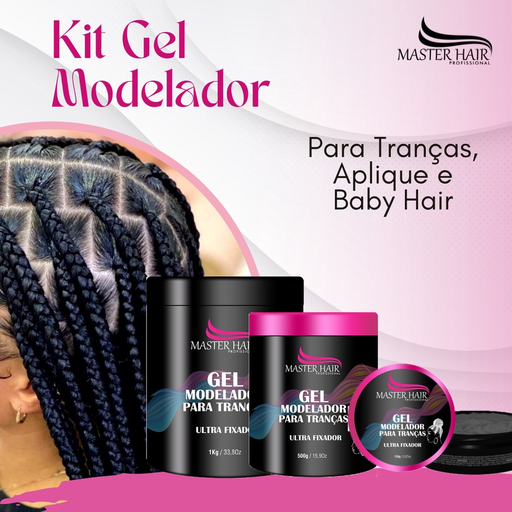 Gel Modelador Para Trança Box Braids Baby Hair