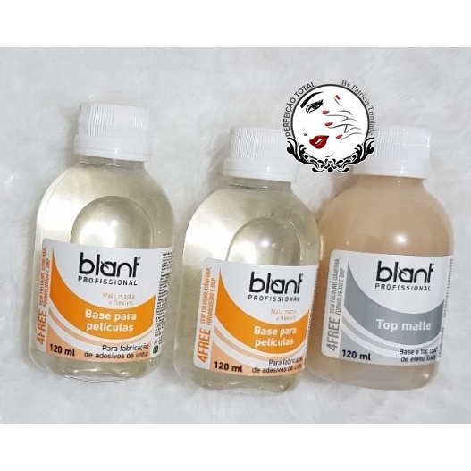 Kit Base Blant Película 120ml e Base Blant Top Matte 120ml