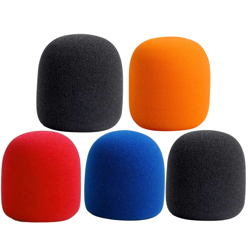Kit 5 Espumas Coloridas Para Microfone Condensador Pop (3CL+2BK)