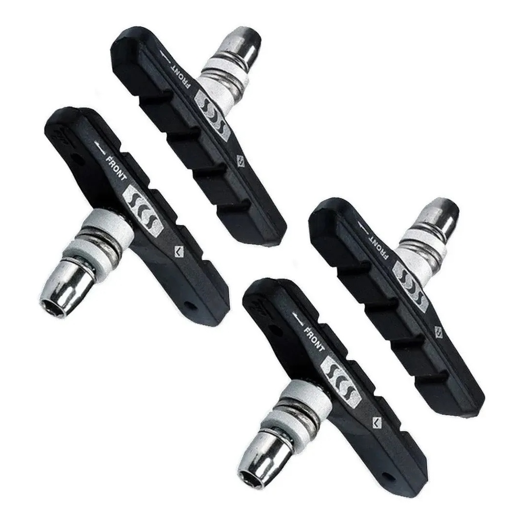 2 Pares de Sapata Borracha Borrachinha de Freio SCS V-Brake Orbital 68mm