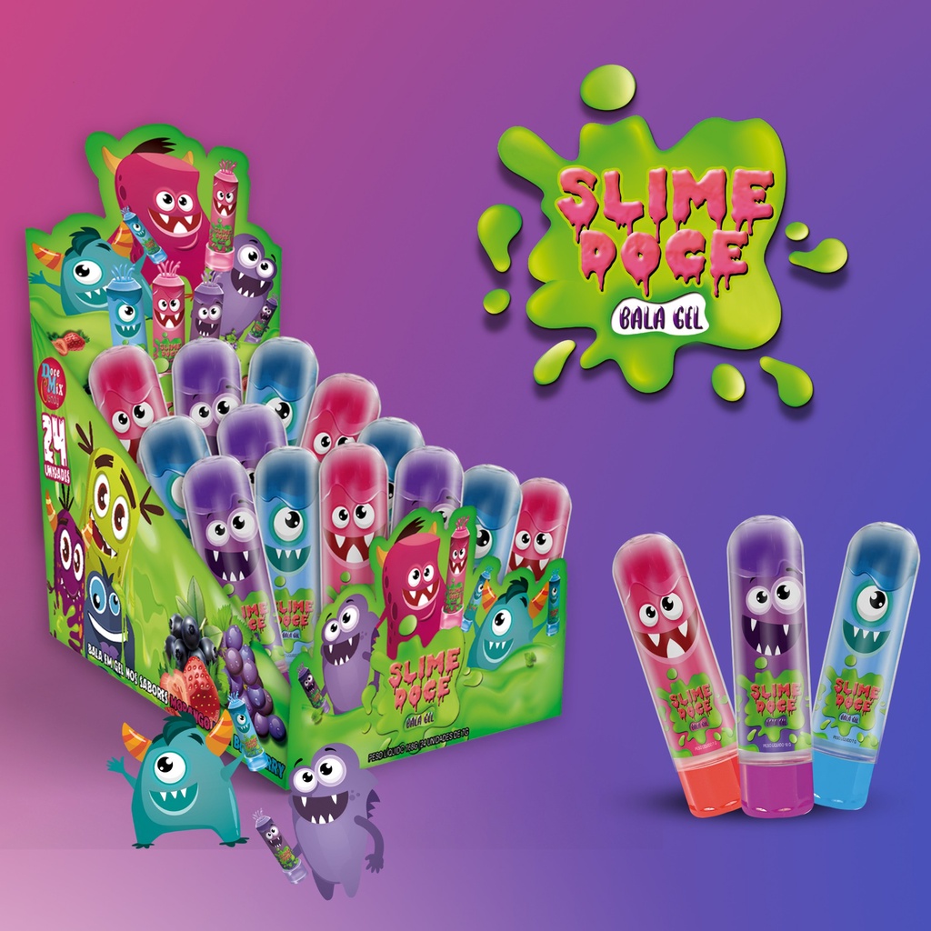BALA LIQUIDA GEL SLIME DOCE 30UN x 7G