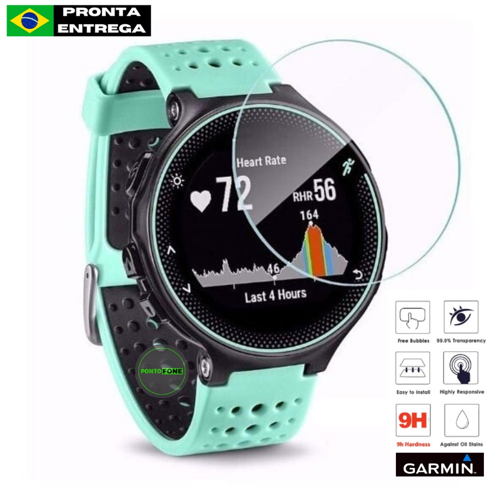 Película Vidro Temperado para Garmin Forerunner 235 220 620 630 - Película de Proteção Garmin Forerunner 235 230 620 e 630