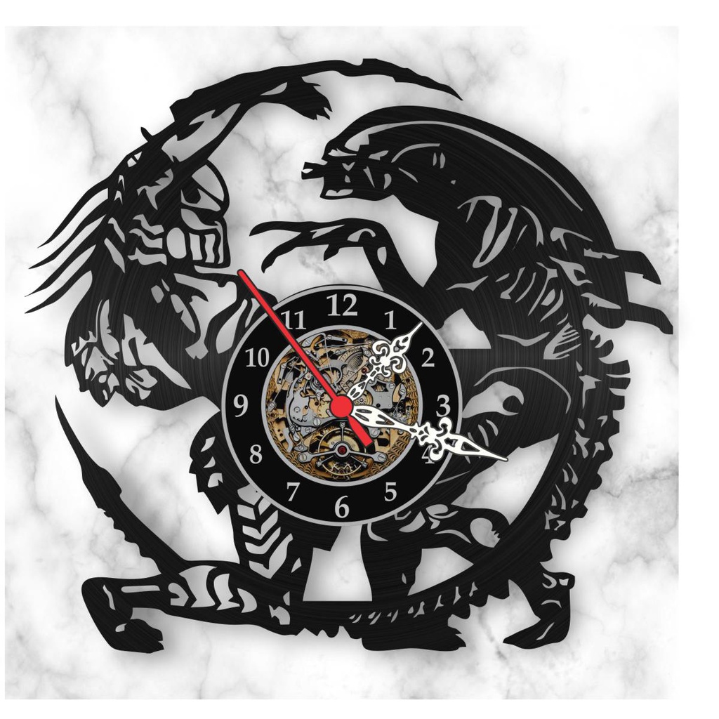 Alien Predador Filme Relógio Parede Vinil Disco Lp Retrô em Oferta na Shopee