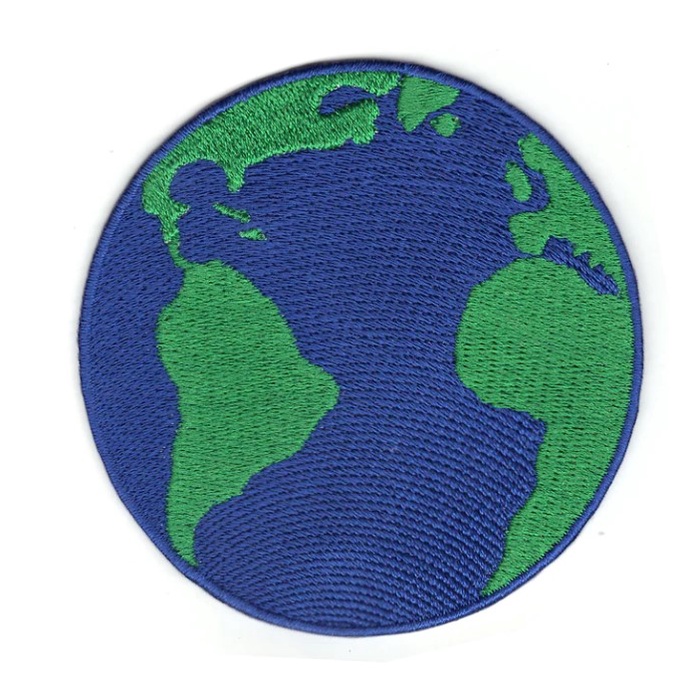 Patch Bordado Termocolante - Planeta Terra
