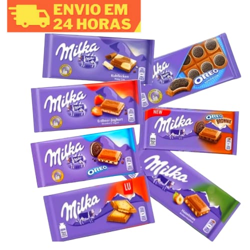 Milka Barra de Chocolate Importado - Diversos Sabores / PREÇO POR UNIDADE Promoção