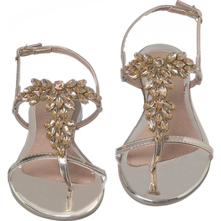 Sandália Feminina Ouro Rasteira Dourada Pedraria Confort Rasteirinha luni zanelli em Oferta na Shopee