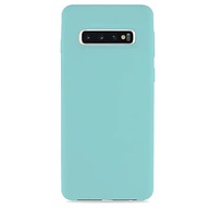 Capa Capinha Case Silicone Maleável Samsung Galaxy S10 Verde Agua
