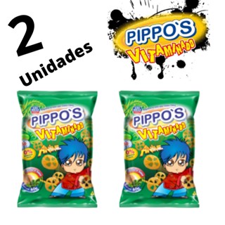 Pippos Vitaminado Anime Cebola E Salsa 60g - 2 unidades Envio Imediato