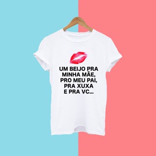 Camiseta Blusa Unissex - Um beijo pra Xuxa