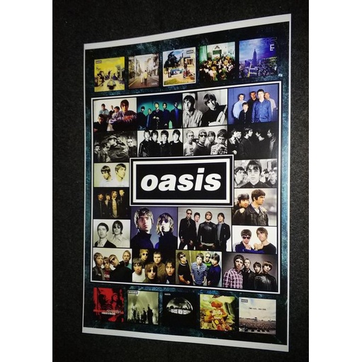 banda Oasis poster cartaz indie rock imagem vinil cd lp Liam Noel Gallagher