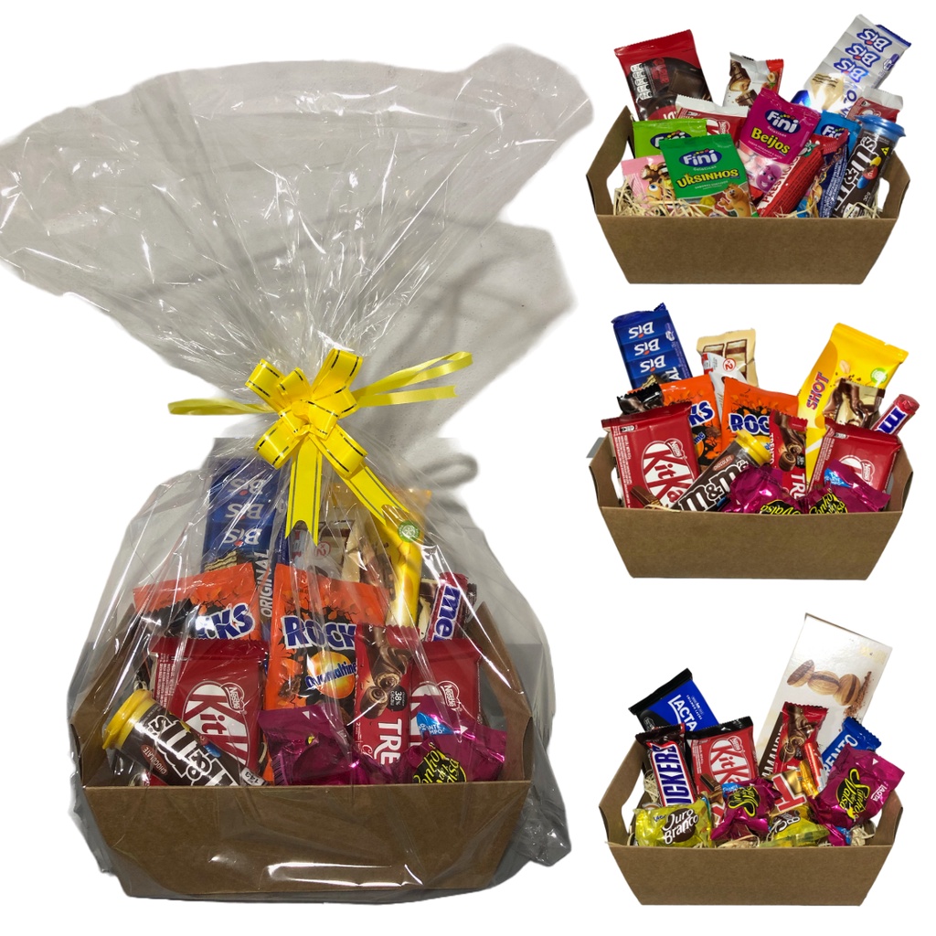 Cesta De Páscoa Grandes Marcas Chocolate E Doces